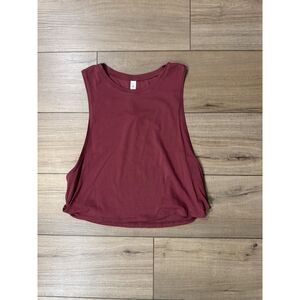 CRZ Yoga Ultralight Tank Top S Small Boxy Relaxed Knot Sides
